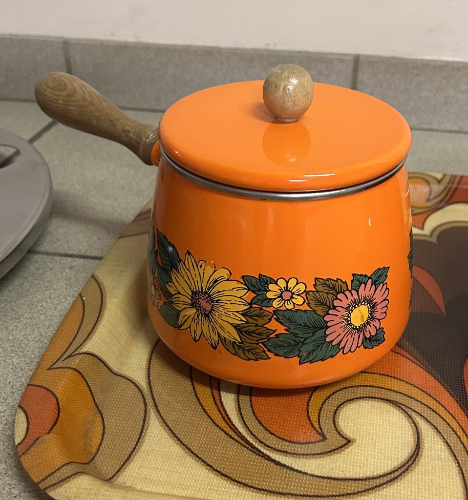 Lot Vintage Kookpotten of Fondue Potten - Jaren 1970, Antiquités & Art, Enlèvement ou Envoi