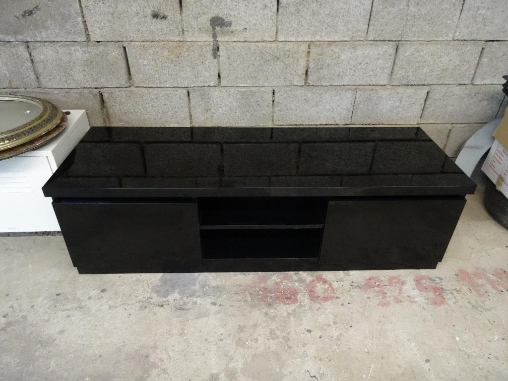 meuble tv laqué de qualité, Maison & Meubles, Enlèvement, Comme neuf, Autres essences de bois, Moderne