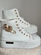 Witte platform sneakers met gouden hart detail, Ophalen of Verzenden, Sneakers