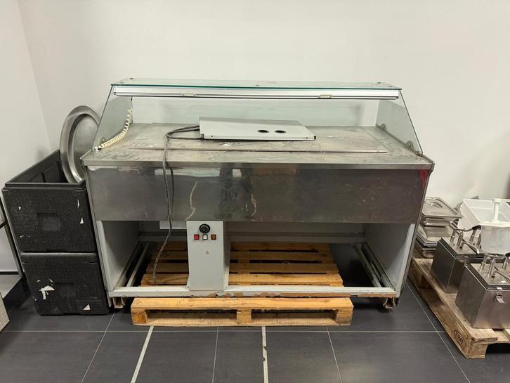 Professionele verwarmde vitrine — zelfbediening, Zakelijke goederen, Horeca | Keukenapparatuur, Overige typen, Gebruikt, Ophalen