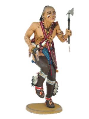 Indian Rain Dance beeld – Indiaan Hoogte 175 cm, Collections, Statues & Figurines, Neuf, Enlèvement