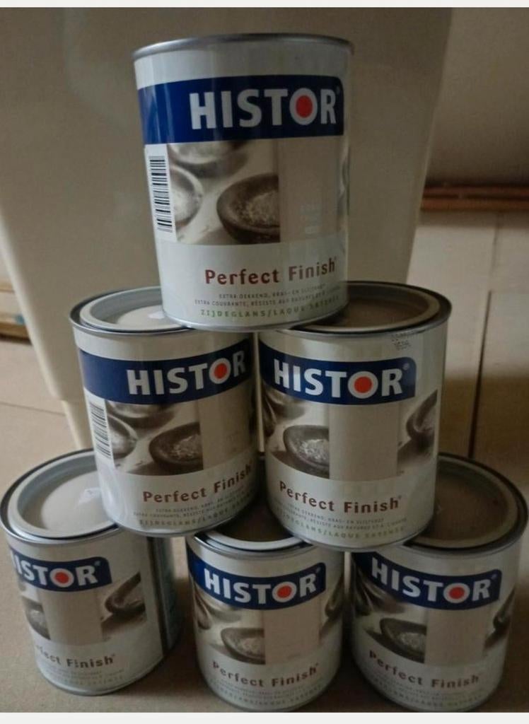 Peinture Histor 6 pots de laque satinée, Ophalen, Lak