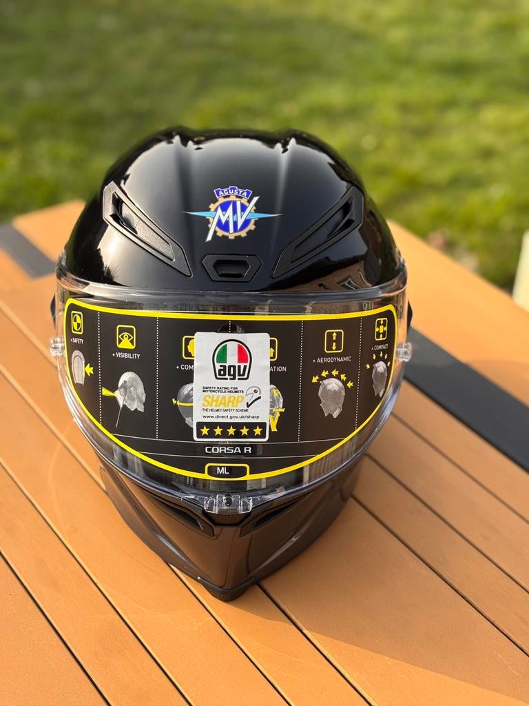 AGV CORSA R – MV Agusta Edition (ML 59–60) – Nieuw in doos, Motoren, Kleding | Motorhelmen, Dames, L, Ophalen, Nieuw met kaartje