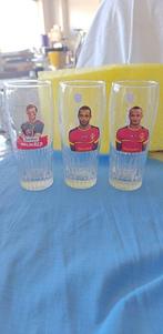 glazen bier Jupiler voetballers, Enlèvement ou Envoi, Comme neuf, Verre ou Verres, Jupiler