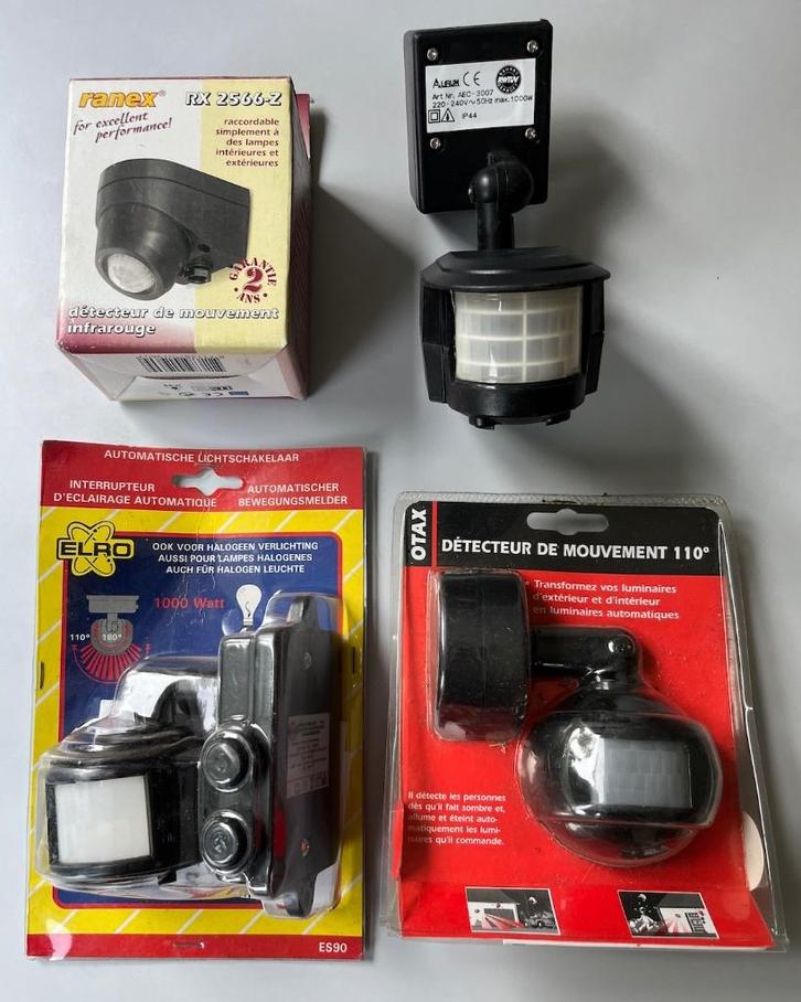 Détecteur de mouvement/détecteur IR NOUVEAU, Bricolage & Construction, Éclairage de chantier, Neuf, Autres types, 500 watts ou plus
