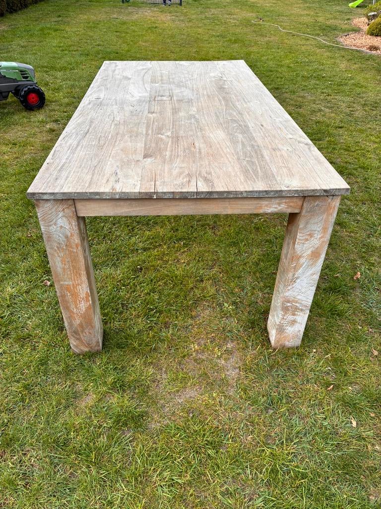 Tuintafel teak, Ophalen, Zo goed als nieuw