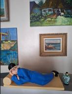 Kuifje liggend in de opiumkamer handgeschilderd, Ophalen of Verzenden, Nieuw, Overige typen