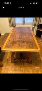 Table à manger rustique avec rallonge, Huis en Inrichting, Tafels | Eettafels, Ophalen, Gebruikt, Eikenhout, 50 tot 100 cm