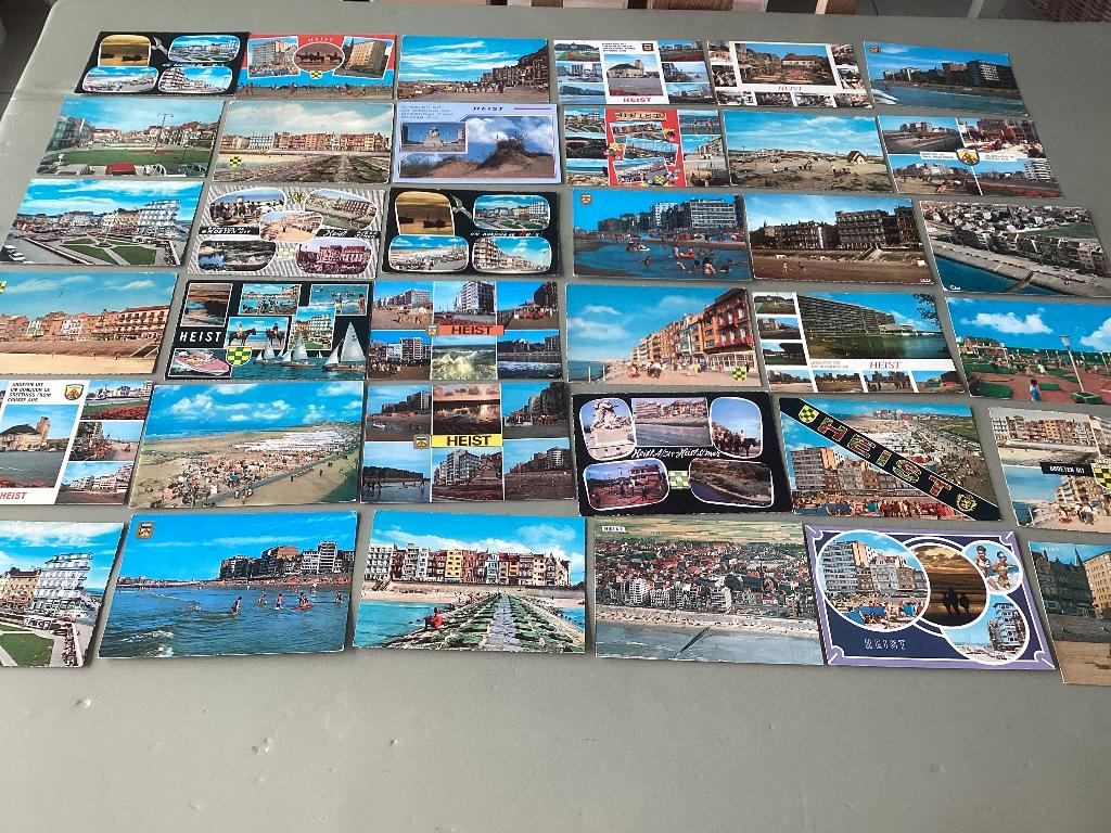 Lot de 36 cartes postales HEIST Mer cote, Enlèvement ou Envoi, 1980 à nos jours, Affranchie, Flandre Occidentale