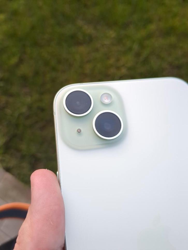 iPhone 15+ Plus 128GB Vert, état neuf, 99% batt., Télécoms, Téléphonie mobile | Apple iPhone, Comme neuf, 128 GB, Sans abonnement