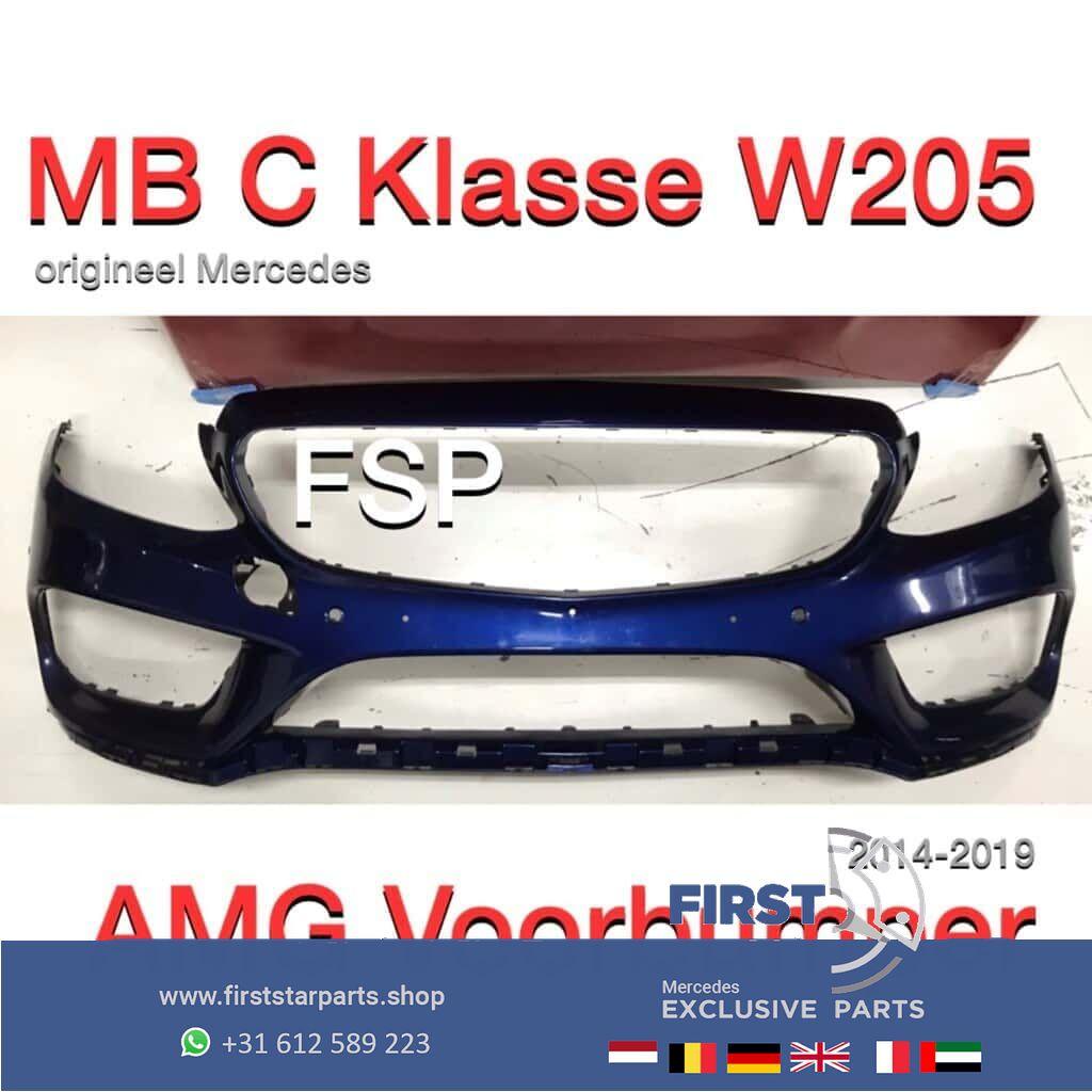 W205 C43 AMG Voorbumper blauw Mercedes C Klasse 2014-2019