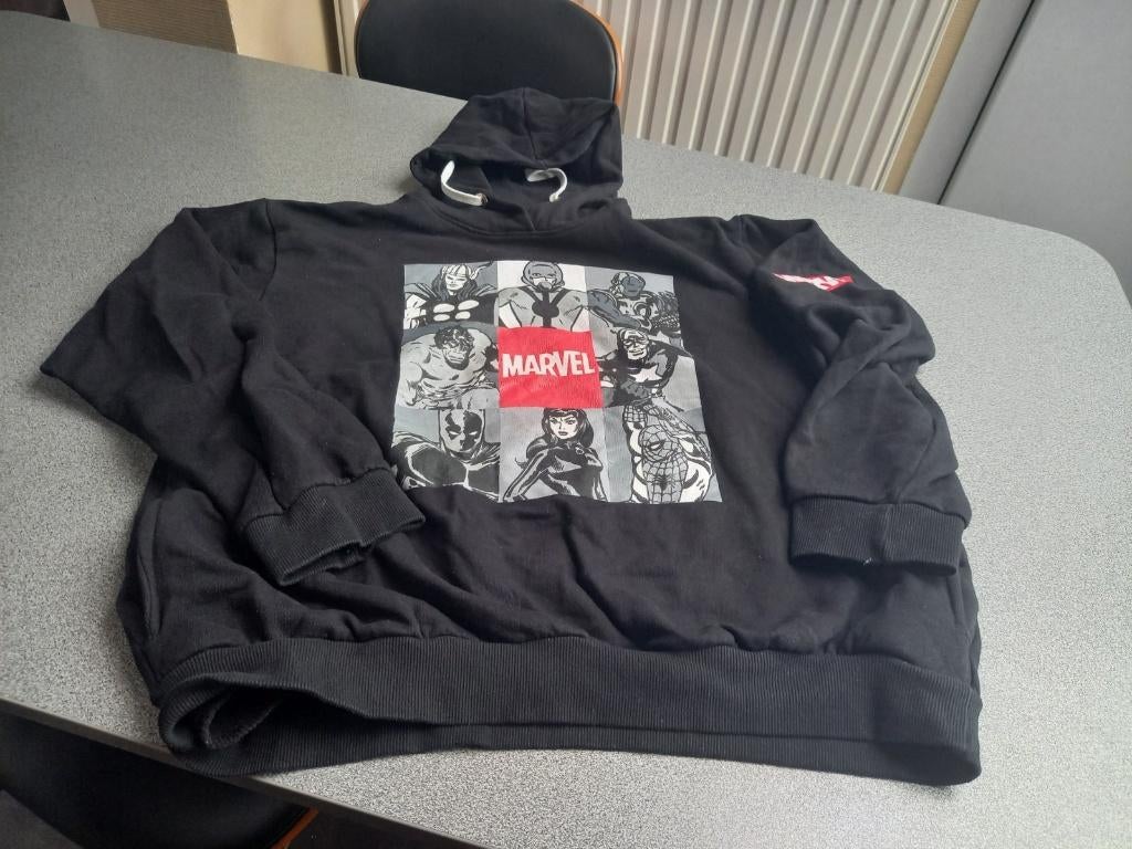 Chandail à capuchon Marvel, Enlèvement ou Envoi, Comme neuf, Noir, Pull ou Veste