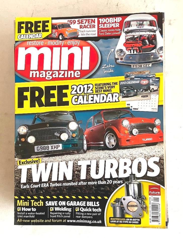 Mini Magazine tijdschriften 2012., Livres, Autos | Brochures & Magazines, Utilisé, Enlèvement