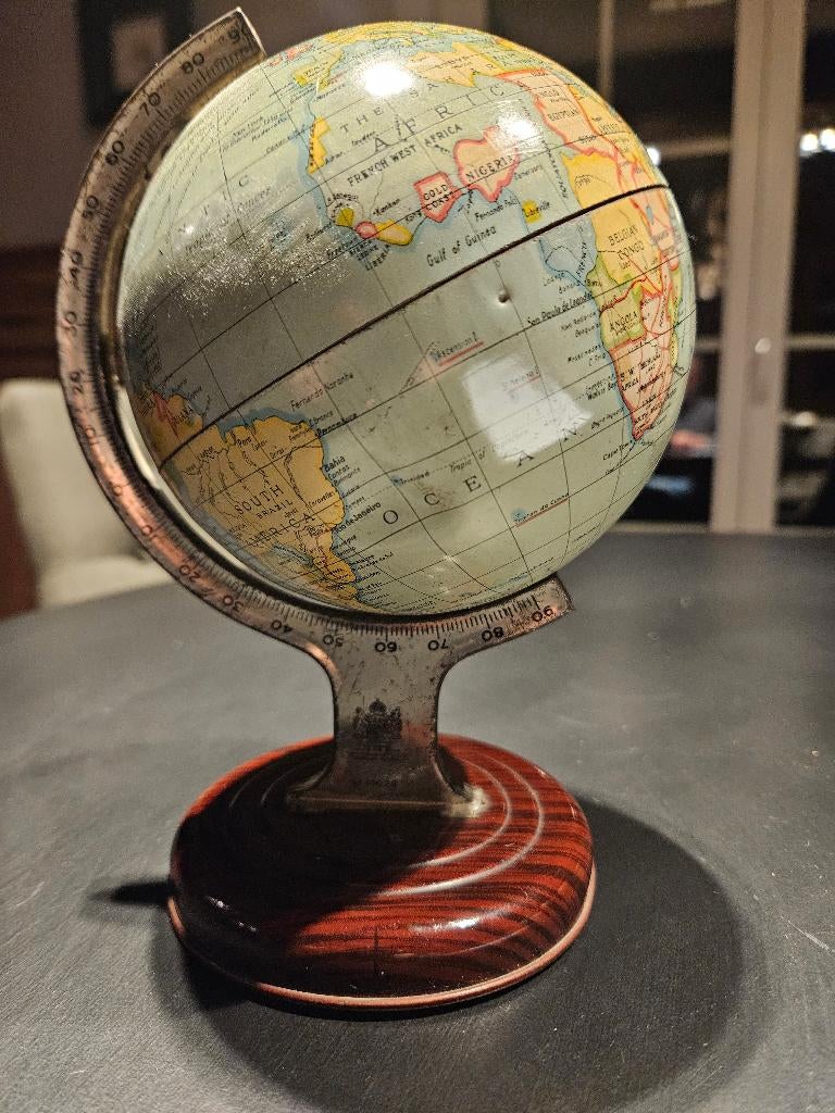 oude wereldbol Chad Valley, Ophalen of Verzenden