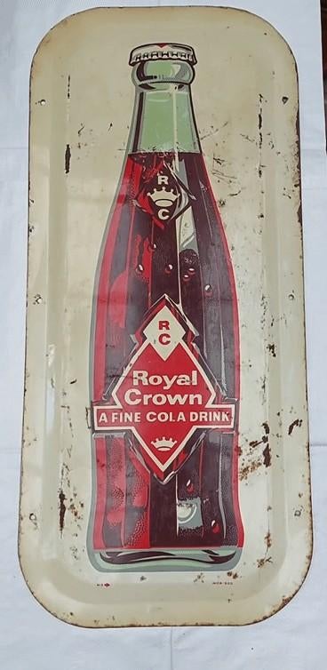 Royal Crown plaque émaillée, Enlèvement ou Envoi, Utilisé, Panneau publicitaire