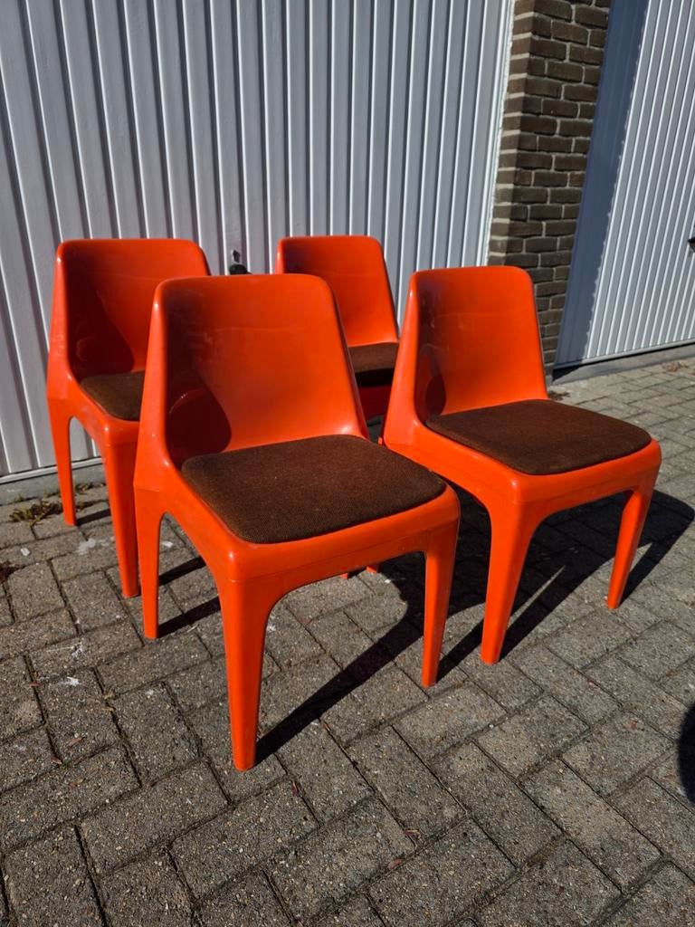 4 Wesifa Albert Brokopp stoelen, Collections, Rétro, Enlèvement