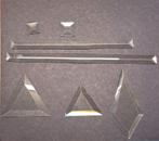 KOOPJE 234 st Glas BEVELS voor Tiffany of glas in lood., Ophalen of Verzenden, Zo goed als nieuw