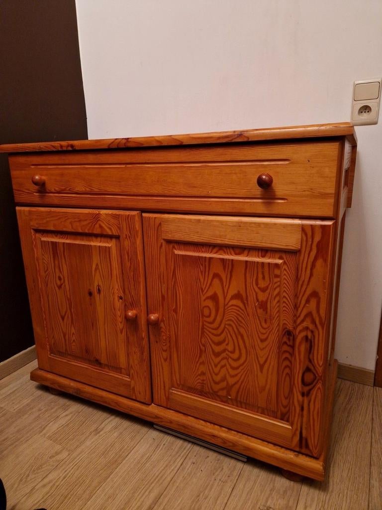 Dressoir/Commode massif et rustique Scandinave, Maison & Meubles, Enlèvement, Pin