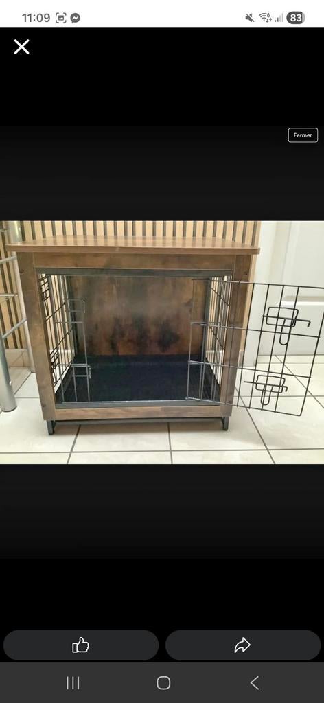 Cage poir chien, Animaux & Accessoires, Maisons pour chiens, Enlèvement