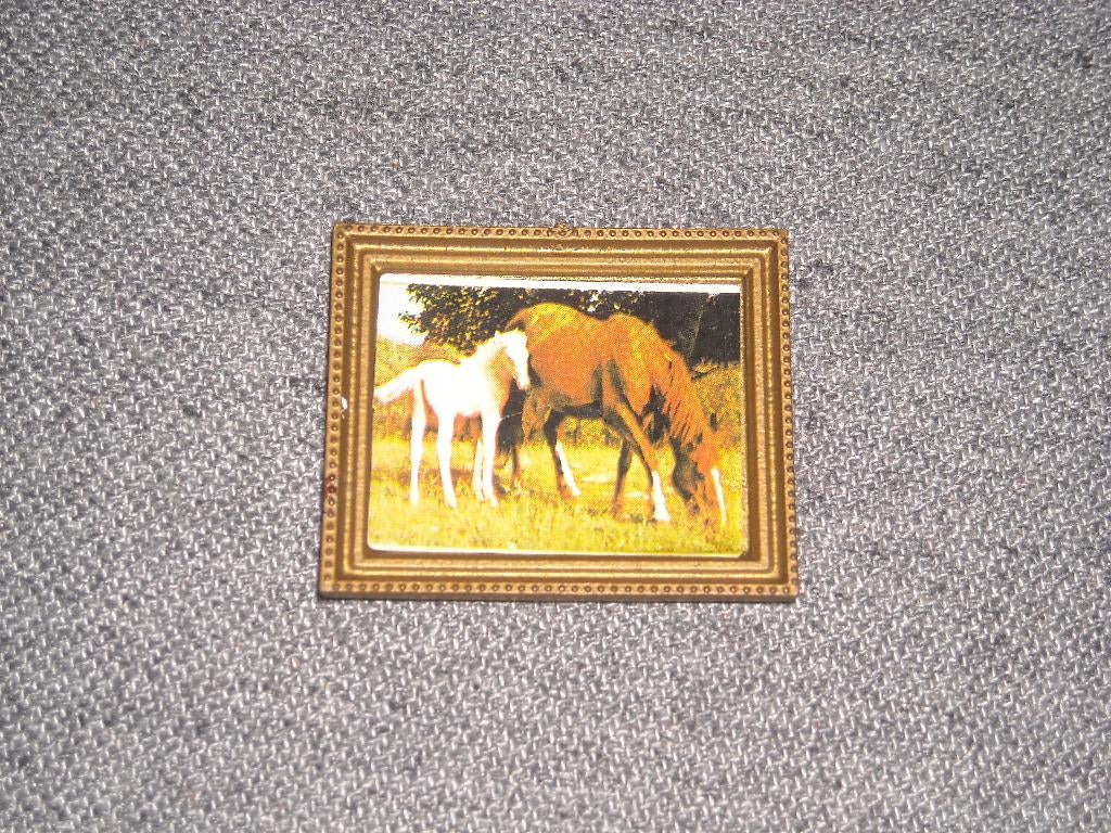 Lisa of Denmark schilderij 'paarden' - past in Lundby, Enlèvement ou Envoi, Utilisé