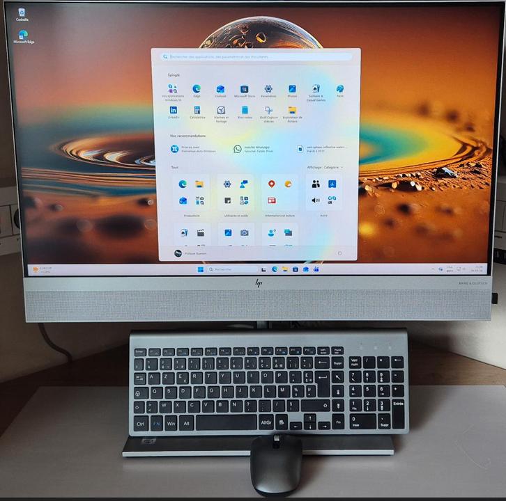 PC HP EliteOne 800 G6 27 pouces – all-in-one (Tout-en-un), Computers en Software, Desktop Pc's, Zo goed als nieuw, 3 tot 4 Ghz