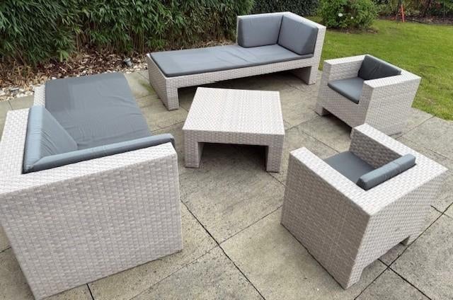 Meubles Terrasse, Jardin & Terrasse, Enlèvement, Utilisé, Osier, 6 places