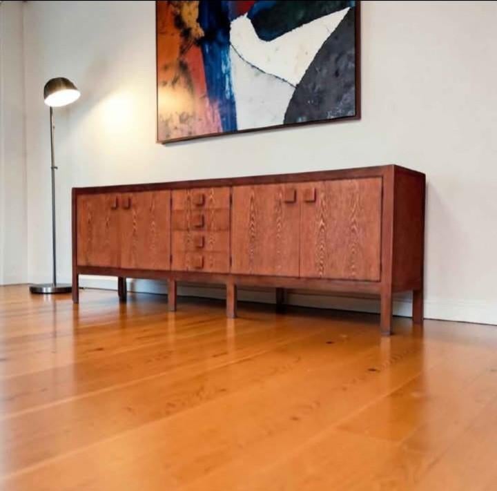 Brutalistisch vintage dressoir uit de jaren 70, Ophalen