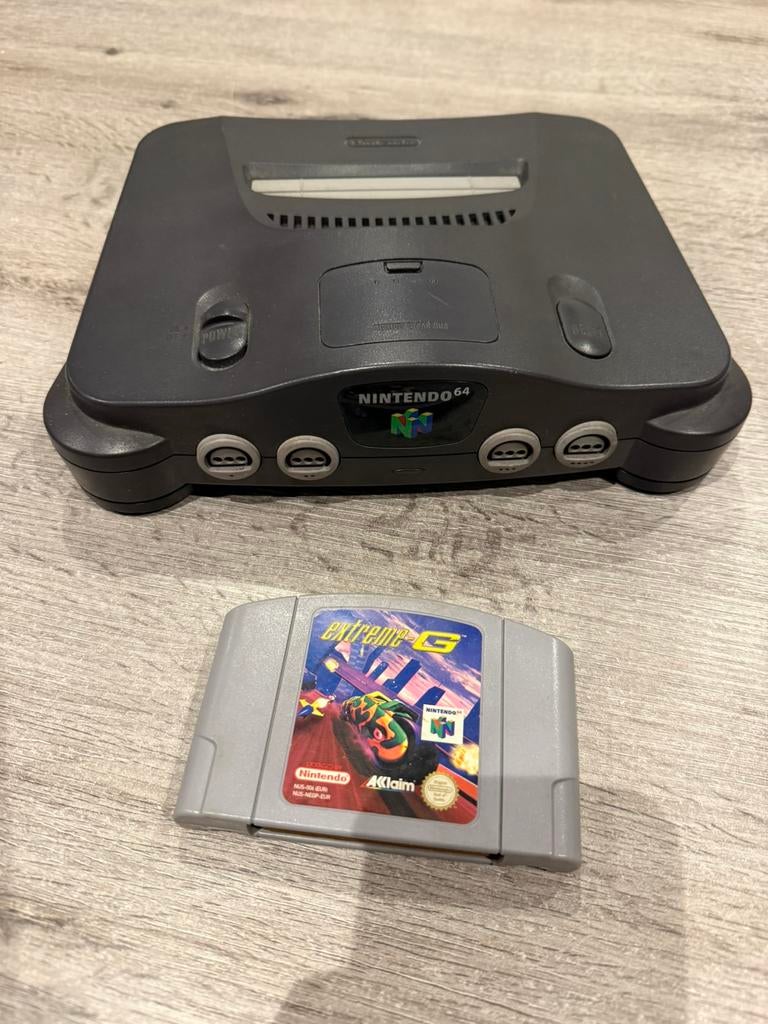 Nintendo 64 console, Games en Spelcomputers, Spelcomputers | Nintendo 64, Ophalen, Gebruikt, Zonder controller, Met games