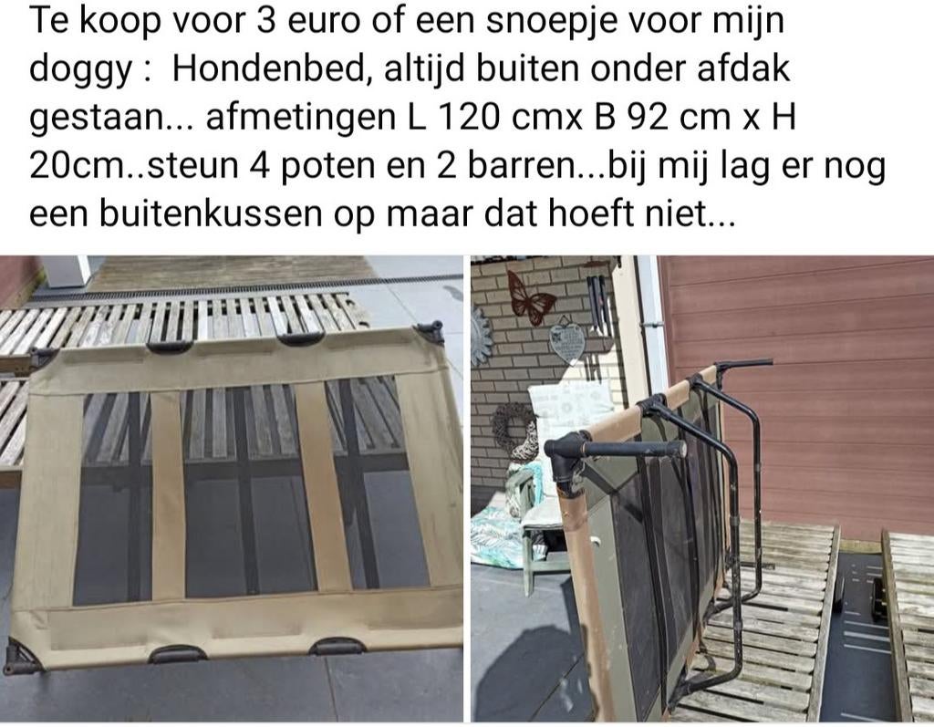 Hondenbed GERESERVEERD, Ophalen