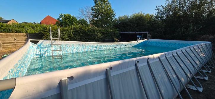 Set de piscine Bestway Power Steel 956x488x132 cm + accessoi, Jardin & Terrasse, Piscines, Comme neuf, Piscines hors sol, 120 cm ou plus