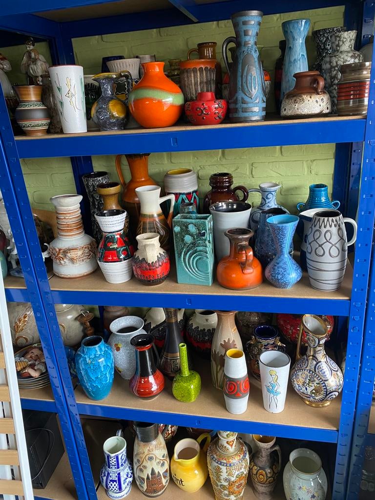 Lot vintage vazen 70 stuks keramiek, Antiek en Kunst, Ophalen