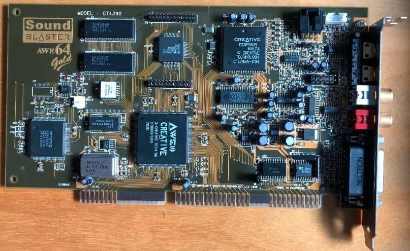 Creative Labs Sound Blaster AWE64 GOLD (CT4390) (ISA), Computers en Software, Geluidskaarten, Ophalen, Nieuw, Intern, Creative Labs