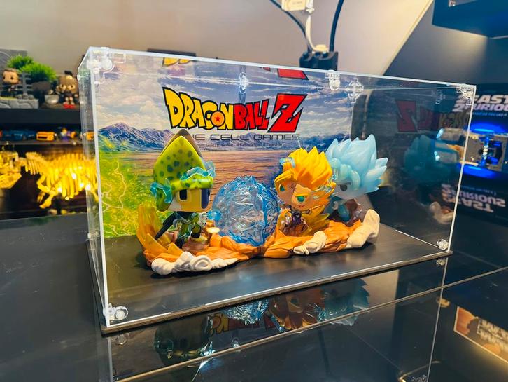 Vitrine Funko Pop Dragon Ball Z 40x20x20 cm, Collections, Statues & Figurines, Comme neuf, Enlèvement ou Envoi