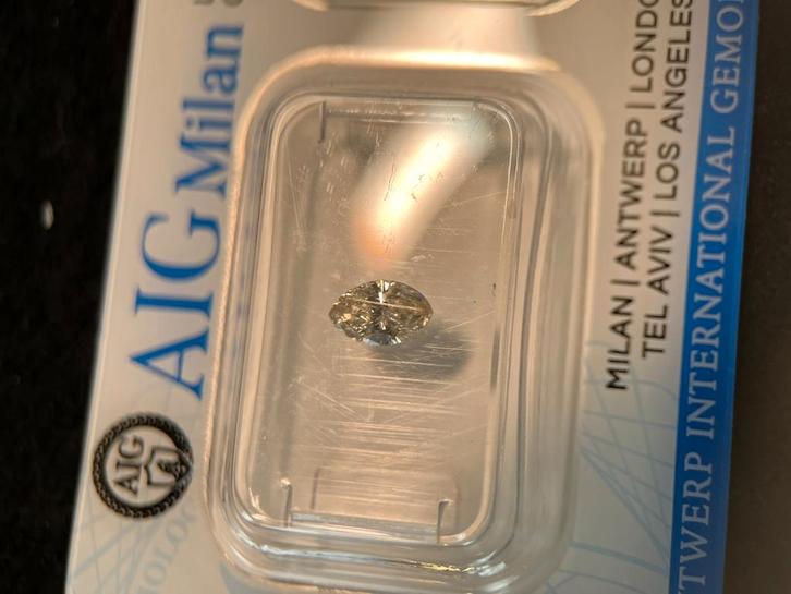 Diamant taille marquise de 0,35 carat Exclusive (1539), Bijoux, Sacs & Beauté, Pierres précieuses, Neuf, Enlèvement ou Envoi