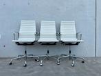 Fauteuils de bureau en cuir blanc Vitra Eames EA119,  6x, Envoi, Ergonomique, Comme neuf, Blanc