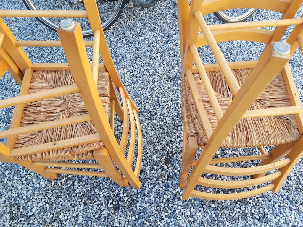 Stoelen met rieten zitting., Huis en Inrichting, Stoelen, Ophalen