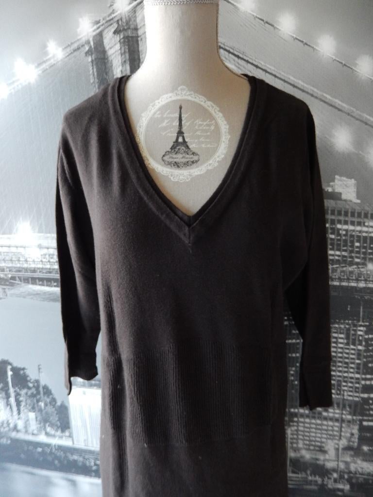 kleedje jurk Woman & Soul - 42, Taille 42/44 (L), Comme neuf, Brun, Sous le genou