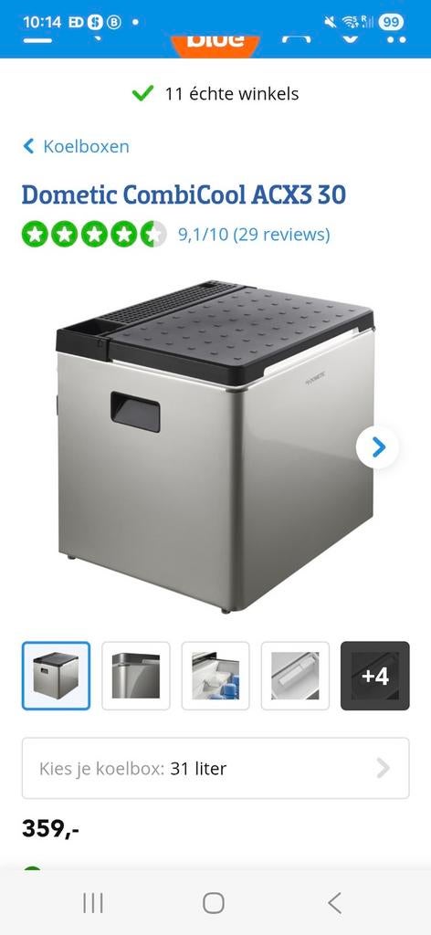 Dometic combi cool koel box, Caravanes & Camping, Glacières, Enlèvement