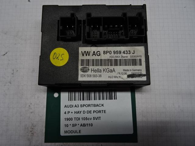 UNITE ELECTRONIQUE Audi A3 Sportback (8PA) (8P0959433J), Autos : Pièces & Accessoires, Électronique & Câbles, Audi, Utilisé
