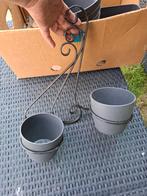 Pots sur suspension mural fer forgé, Ophalen