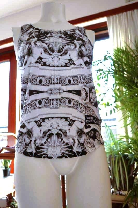 leuk prachtig origineel kunstwerk top, Paris Les (ART)is, Wit, Ophalen of Verzenden, Zonder mouw