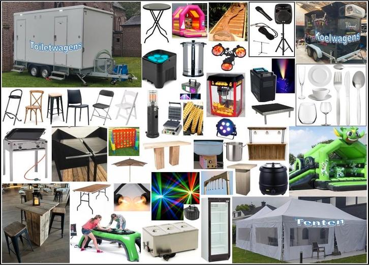 Verhuur feestmateriaal Wemmet, Hobby en Vrije tijd, Feestartikelen | Verhuur, Nieuw, Ophalen
