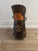 Vintage koperen kolenbak paraplubak/ seau a  charbon cuivre, Ophalen, Gebruikt, Overige materialen