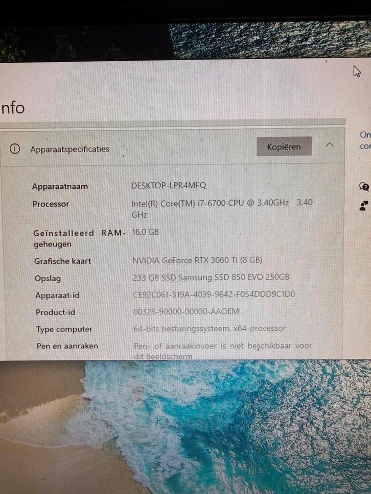 Gaming PC – RTX 3060 Ti – i7 – 16GB RAM – Snelle SSD, Informatique & Logiciels, Ordinateurs de bureau, Utilisé, 4 Ghz ou plus