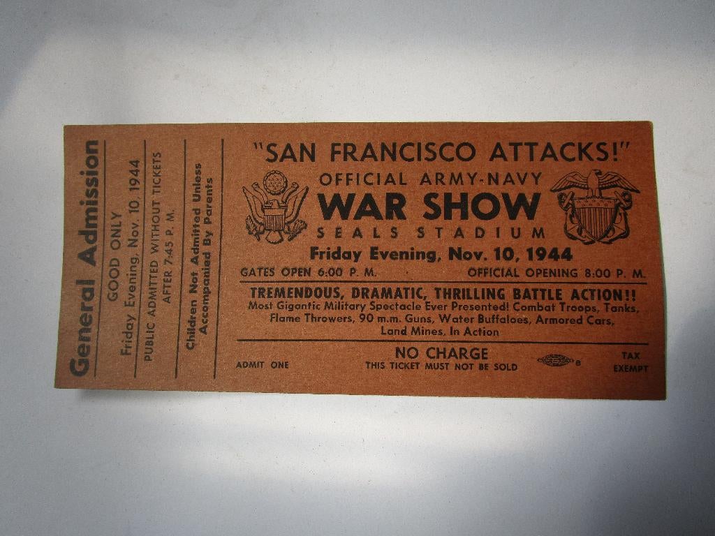 BILLET POUR UN SPECTACLE DE GUERRE, Enlèvement ou Envoi, Armée de terre, Autres types