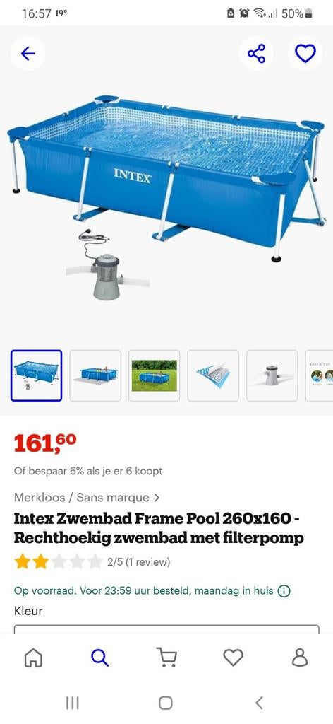 Zwembad Intex zoals op foto., Enlèvement