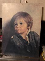 Schilderij huilende jongen, Antiek en Kunst, Ophalen