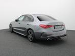 Mercedes-Benz C 300 e AMG Line + LEDER + BURMESTER + PANO DA, Auto's, Automaat, 4 deurs, Zwart, 4 cilinders