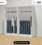 Armoire penderie Pax ikea 200x201x58 cm blanche, Enlèvement