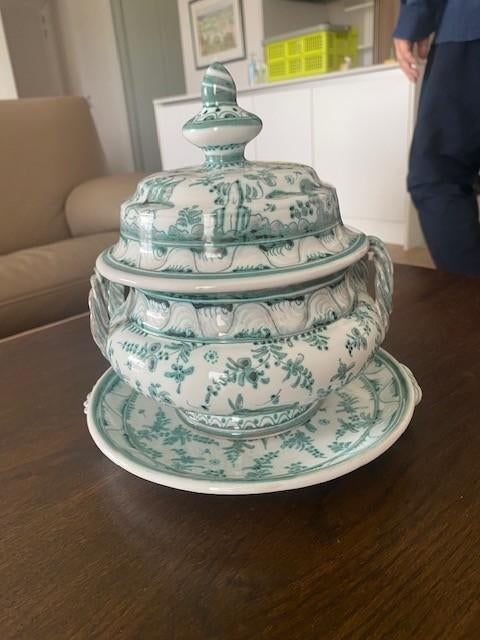 Soepterrine Portugal Berardo handgemaakt keramiek, Antiek en Kunst, Antiek | Keramiek en Aardewerk, Ophalen